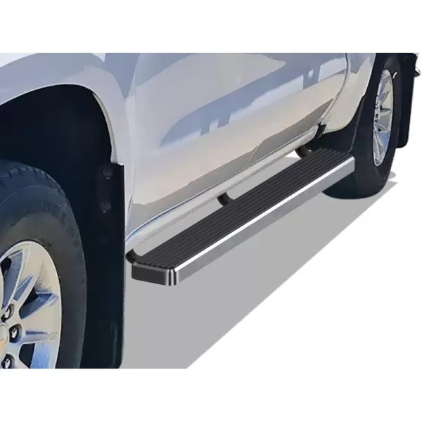 imageAPS Running Boards Compatible with Silverado Sierra 1500 20192025 Extended Cab ampamp 2500 3500 20202025 Exclude 19 1500 LDSilverado 1500 LTD Sierra 1500 LD 2022 Black 6inAluminum Silver