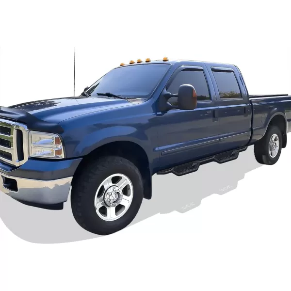 imageAPS Black 6 Inches Tubular Drop Down Style Nerf Bars Running Boards Compatible with Ford F250 F350 Super Duty 19992016 Crew CabBlack