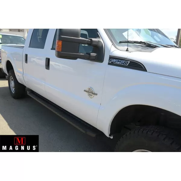 imageAPS Black Blow Molding Style Nerf Bars Running Boards Compatible with Ford F250 F350 Super Duty 19992016 Crew Cab