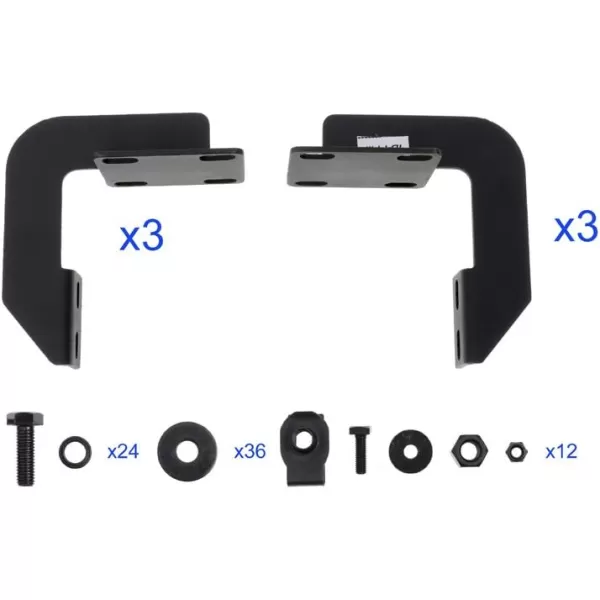 imageAPS Running Boards Nerf Bars Side Steps Step Bars Compatible with Ford F250 F350 Super Duty 19992016 Crew Cab Black Powder Coated 5 inchesStainless Steel Black