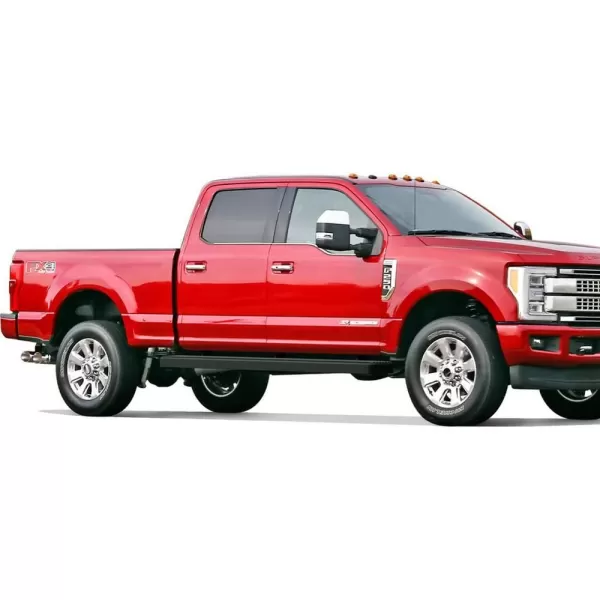 imageAPS Silver Running Board Style Running Boards Nerf Bars Side Steps Compatible with Ford F250 F350 Super Duty 19992016 Crew CabAluminum Black