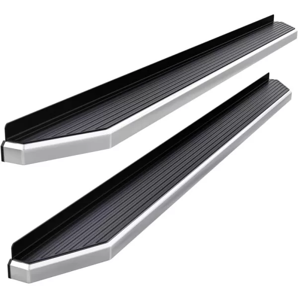 imageAPS Running Boards Nerf Bars Side Steps Step Bars Compatible with Ford F250 F350 Super Duty 19992016 Crew Cab Black Powder Coated 5 inchesPolished