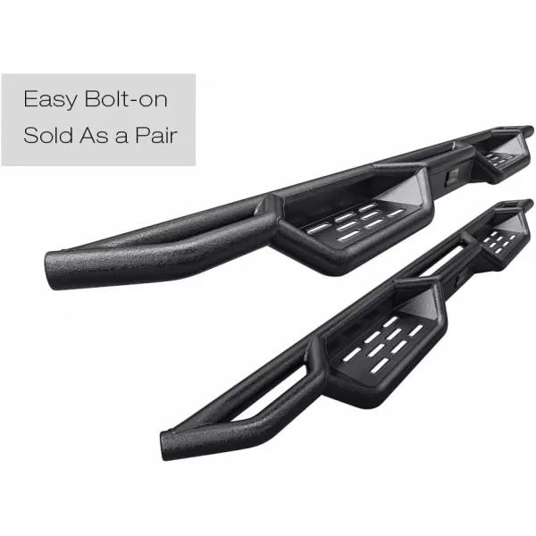 imageAPS Black 6 Inches Tubular Drop Down Style Nerf Bars Running Boards Compatible with Nissan Frontier 20052024 Crew CabBlack