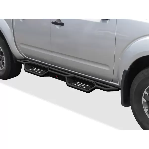 imageAPS Black 6 Inches Tubular Drop Down Style Nerf Bars Running Boards Compatible with Nissan Frontier 20052024 Crew CabBlack