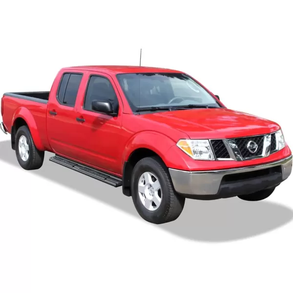 imageAPS Black OE Style Nerf Bars Running Boards Compatible with Nissan Frontier 20052024 Crew Cab