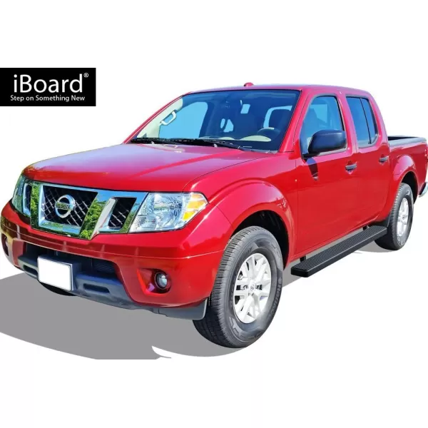 imageAPS IBNZ4904 Black 5quot Running Board Side Step iBoard Third Generation For Selected Nissan FrontierEquator Crew Cab Aluminum