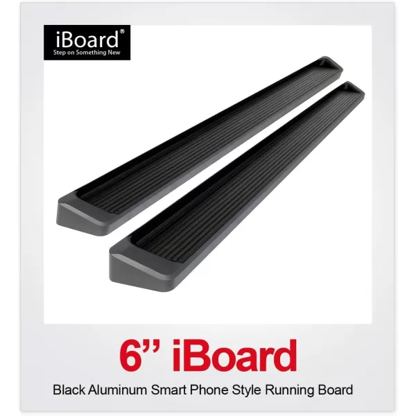 imageAPS iBoard Third Generation 6inch Black Aluminum Running Boards Side Step for Selected Nissan Frontier Equator Crew CabBlack