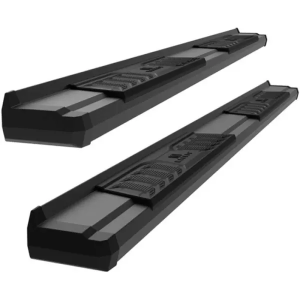 imageAPS Black OE Style Nerf Bars Running Boards Compatible with Nissan Frontier 20052024 Crew Cab
