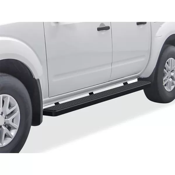 imageAPS iBoard Third Generation 6inch Black Aluminum Running Boards Side Step for Selected Nissan Frontier Equator Crew CabBlack