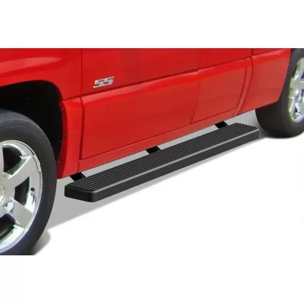 imageAPS Running Boards Bars Compatible with Chevy Silverado GMC Sierra 1500 2500 19992013 Double Cab ampamp 2500HD 3500 20012014 Exclude CK Classic 304 Stainless Steel Polished Silver 6 inchesAluminum Black