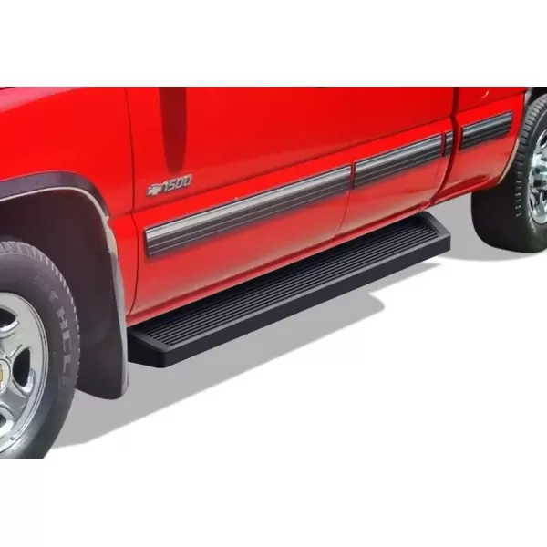 imageAPS Running Boards Bars Compatible with Chevy Silverado GMC Sierra 1500 2500 19992013 Double Cab ampamp 2500HD 3500 20012014 Exclude CK Classic 304 Stainless Steel Polished Silver 6 inchesAluminum Black