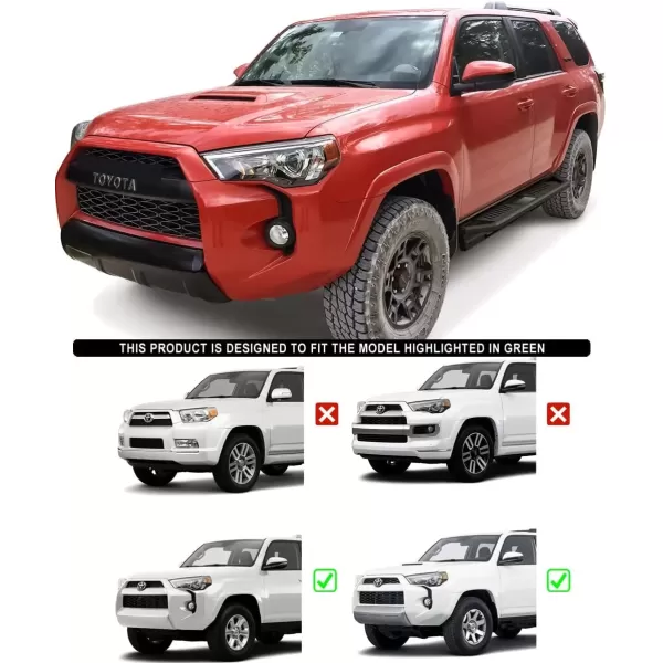 imageAPS 65in Side Armor Stainless Steel Running Boards Compatible with Toyota 4Runner 20142024 SR5 ampamp 1424 TRD Pro ampamp 1724 TRD OffRoad Nerf Bars Side Steps Side Bars