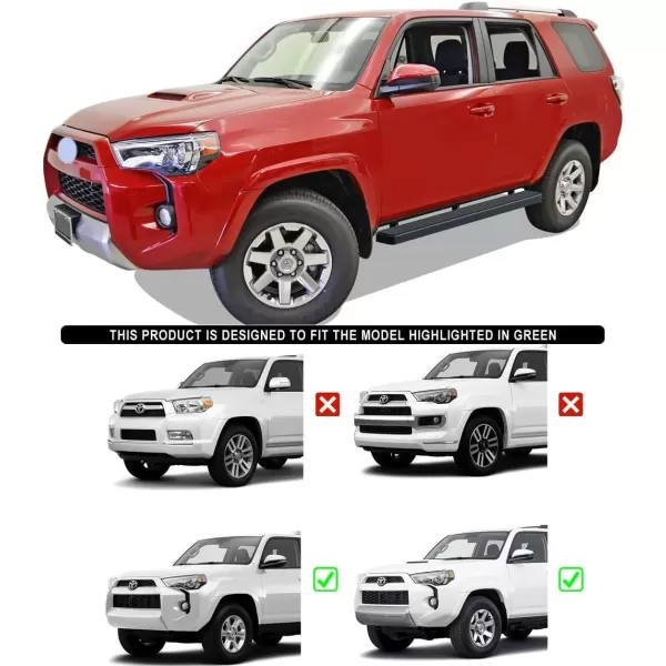 imageAPS Black 5 inches 304 Stainless Steel Running Boards Nerf Bars Side Steps Compatible with Toyota 4Runner 20142024 SR5 ampamp 1424 TRD Pro ampamp 1724 TRD OffRoad