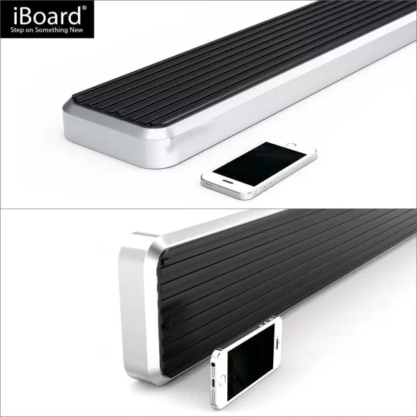 imageAPS Black Running Boards Style Compatible with Ram 1500 20092018 Crew Cab ampamp Ram 2500 3500 20102024 Nerf Bars Side Steps Side BarsAluminum Silver