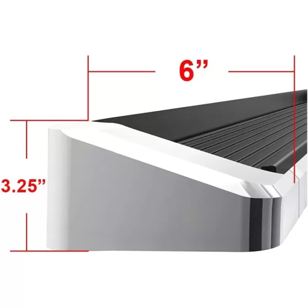imageAPS Black Running Boards Style Compatible with Ram 1500 20092018 Crew Cab ampamp Ram 2500 3500 20102024 Nerf Bars Side Steps Side BarsAluminum Silver