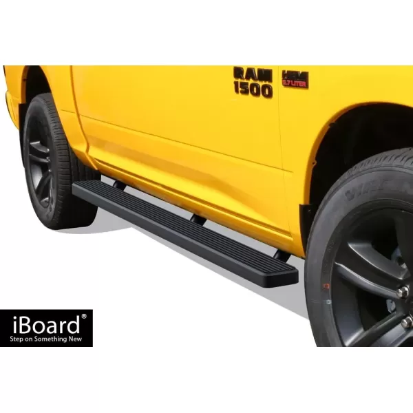 imageAPS IBDZ3791 Black 6quot Running Board Side Step iBoard Third Generation For Selected Dodge Ram 150025003500 Crew Cab Aluminum5 inches