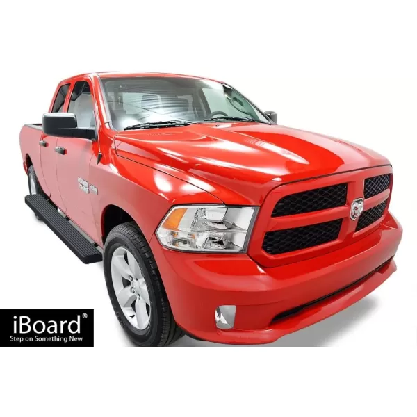 imageAPS IBDZ3791 Black 6quot Running Board Side Step iBoard Third Generation For Selected Dodge Ram 150025003500 Crew Cab Aluminum5 inches