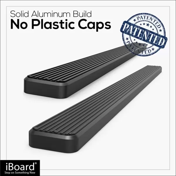 imageAPS IBDZ3791 Black 6quot Running Board Side Step iBoard Third Generation For Selected Dodge Ram 150025003500 Crew Cab Aluminum5 inches