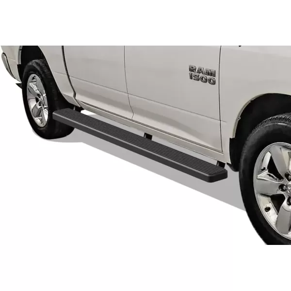 imageAPS Running Boards 5in Black Compatible with Ram 1500 20092018 Crew Cab ampamp Ram 2500 3500 20102024 Nerf Bars Side Steps Side BarsAluminum Black