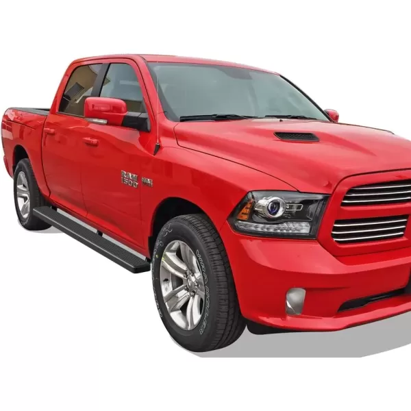 imageAPS Running Boards 5in Black Compatible with Ram 1500 20092018 Crew Cab ampamp Ram 2500 3500 20102024 Nerf Bars Side Steps Side BarsAluminum Black