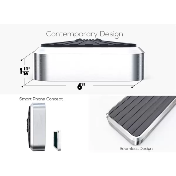 imageAPS Running Boards 5in Black Compatible with Ram 1500 20092018 Crew Cab ampamp Ram 2500 3500 20102024 Nerf Bars Side Steps Side BarsAluminum Silver