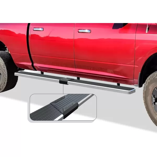 imageAPS Running Boards 5in Black Compatible with Ram 1500 20092018 Crew Cab ampamp Ram 2500 3500 20102024 Nerf Bars Side Steps Side BarsSilver