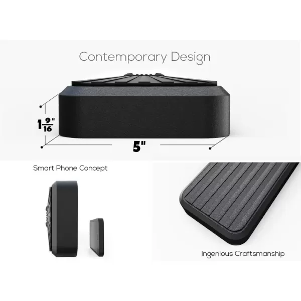 imageAPS Running Boards 5in Black Compatible with Ram 1500 20092018 Crew Cab ampamp Ram 2500 3500 20102024 Nerf Bars Side Steps Side BarsStainless Steel Black