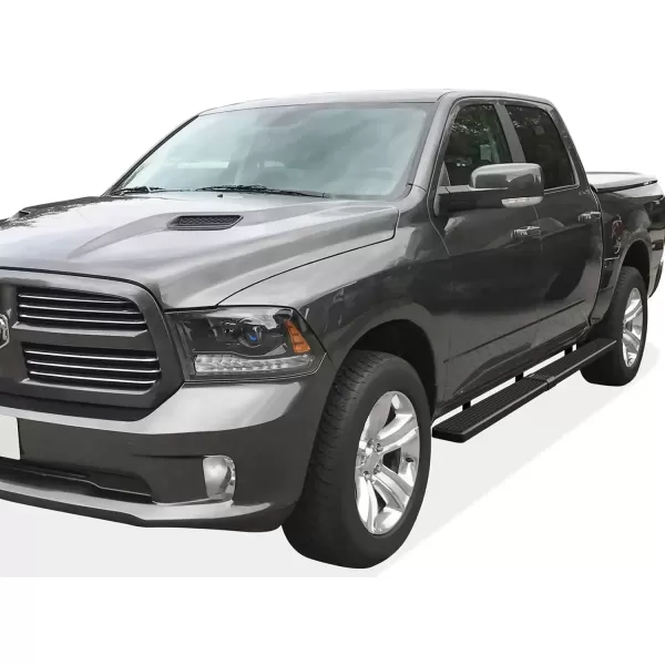 imageAPS Running Boards 5in Black Compatible with Ram 1500 20092018 Crew Cab ampamp Ram 2500 3500 20102024 Nerf Bars Side Steps Side BarsStainless Steel Black