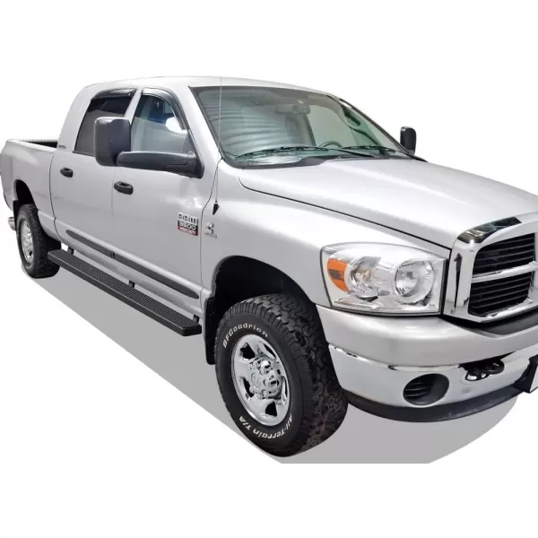 imageAPS Running Boards 5in Black Compatible with Ram 1500 20092018 Crew Cab ampamp Ram 2500 3500 20102024 Nerf Bars Side Steps Side BarsStainless Steel Black