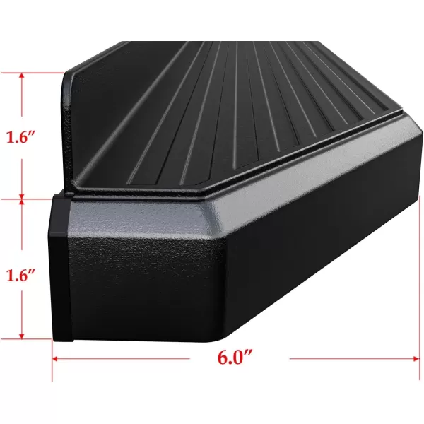 imageAPS Running Boards 5in Black Compatible with Ram 1500 20092018 Crew Cab ampamp Ram 2500 3500 20102024 Nerf Bars Side Steps Side BarsStainless Steel Black