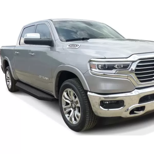 imageAPS Running Boards 5in Black Compatible with Ram 1500 20092018 Crew Cab ampamp Ram 2500 3500 20102024 Nerf Bars Side Steps Side BarsStainless Steel Black