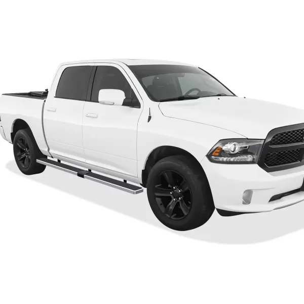 imageAPS Running Boards 5in Black Compatible with Ram 1500 20092018 Crew Cab ampamp Ram 2500 3500 20102024 Nerf Bars Side Steps Side BarsStainless Steel Polished