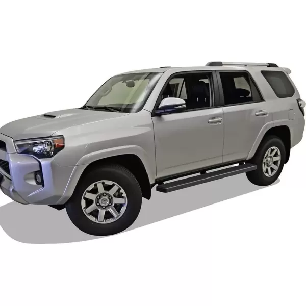 imageAPS Running Boards Nerf Bars Side Steps Step Bars Compatible with Toyota 4Runner 20142024 SR5 ampamp 1424 TRD Pro ampamp 1724 TRD OffRoad Stainless Steel Black Powder Coated 6 inches