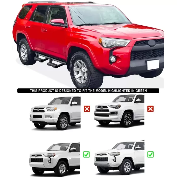 imageAPS Stainless Steel Pocket Steps Running Boards Side Bars Compatible with Toyota 4Runner 20142024 SR5 ampamp 1424 TRD Pro ampamp 1724 TRD OffRoadBlack