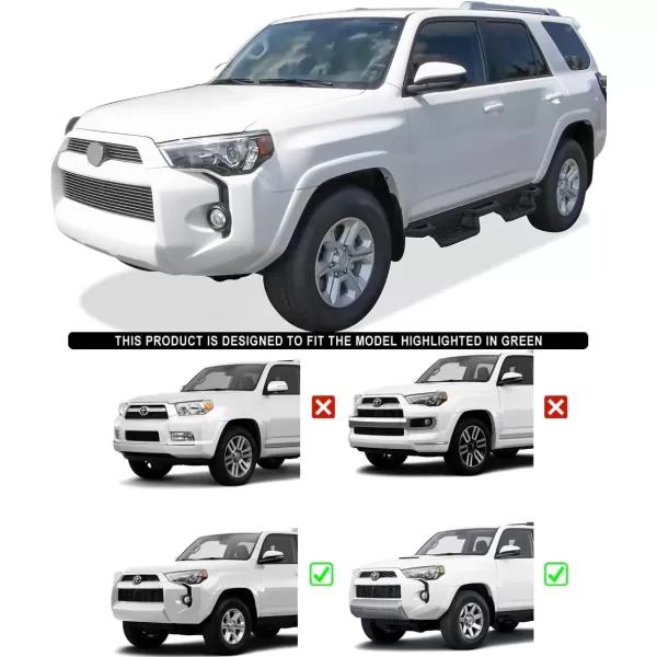 imageAPS Stainless Steel Pocket Steps Running Boards Side Bars Compatible with Toyota 4Runner 20142024 SR5 ampamp 1424 TRD Pro ampamp 1724 TRD OffRoadBlack