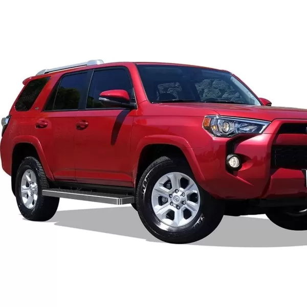 imageAPS iBoard Third Generation 6inch Black Aluminum Running Boards Side Step for Selected Toyota 4Runner SR5 TrailSilver
