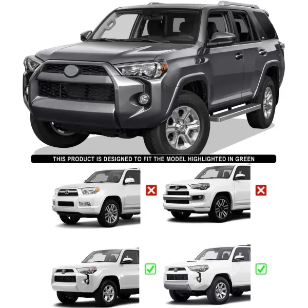 imageAPS iBoard Third Generation 6inch Black Aluminum Running Boards Side Step for Selected Toyota 4Runner SR5 TrailSilver