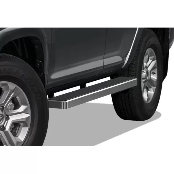 imageAPS iBoard Third Generation 6inch Black Aluminum Running Boards Side Step for Selected Toyota 4Runner SR5 TrailSilver