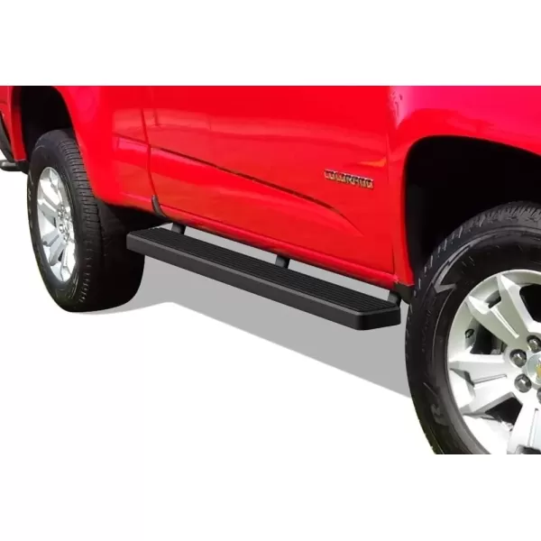 imageAPS 5in Black Stainless Steel Running Boards Compatible with Chevy Colorado GMC Canyon Crew Cab 1525