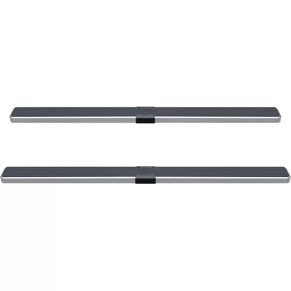 imageAPS 5in WheeltoWheel Stainless Steel Nerf Bars Compatible with Colorado Canyon Crew Cab 6ft Bed 1525