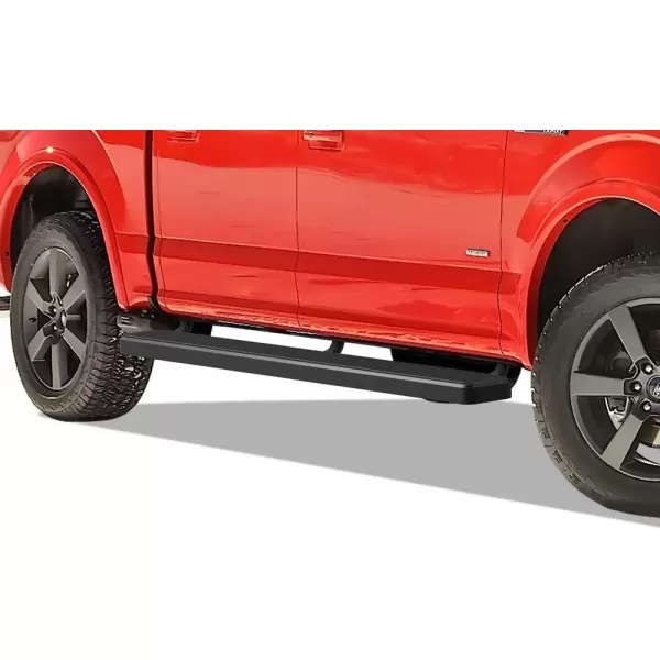 imageAPS 6in Black Stainless Steel Running Boards Compatible with Ford F150 SuperCrew Cab ampamp 1725 F250 1525