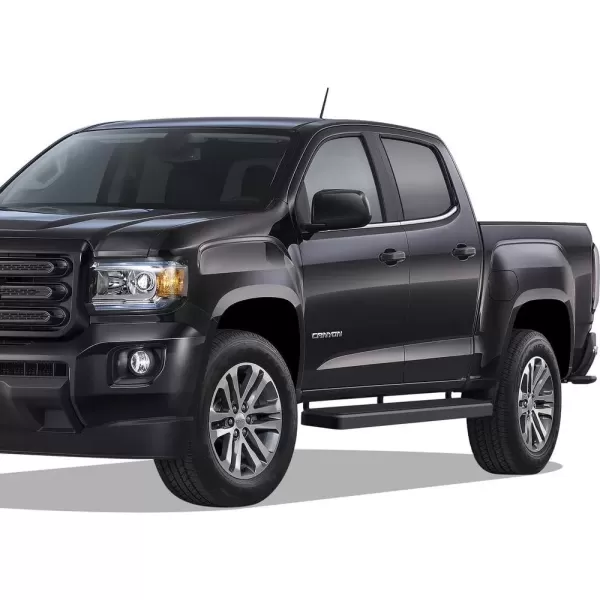 imageAPS IBCY4802 iBoard Third Generation 5inch Silver Aluminum Running Boards Side Step for Selected Chevy Colorado GMC Canyon Crew CabBlack