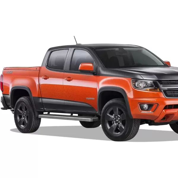 imageAPS IBCY4802 iBoard Third Generation 5inch Silver Aluminum Running Boards Side Step for Selected Chevy Colorado GMC Canyon Crew CabStainless Steel Polished
