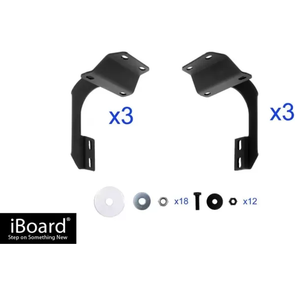 imageAPS IBFZ4824 Black 5quot Running Board Side Step iBoard Third Generation For Selected Ford F150 SuperCrew Cab Aluminum