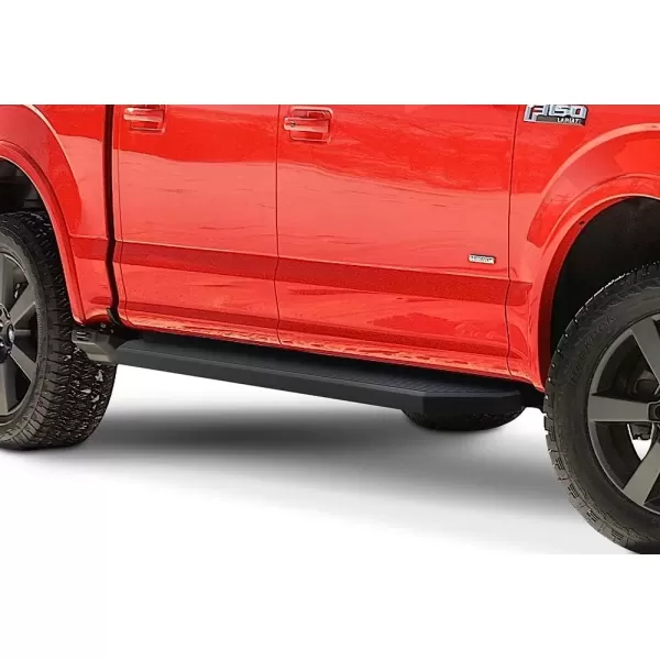imageAPS Running Boards 5in Black Compatible with Ford F150 20152025 SuperCrew Cab ampamp F150 Lightning 20222025 ampamp F250 F350 Super Duty 20172025 Crew Cab Stainless Steel Nerf Bars Side StepsStainless Steel Black