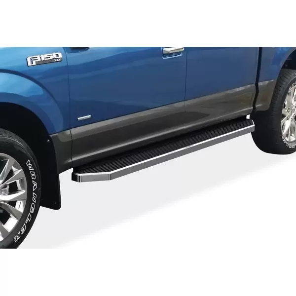 imageAPS Running Boards 5in Black Compatible with Ford F150 20152025 SuperCrew Cab ampamp F150 Lightning 20222025 ampamp F250 F350 Super Duty 20172025 Crew Cab Stainless Steel Nerf Bars Side StepsPolished