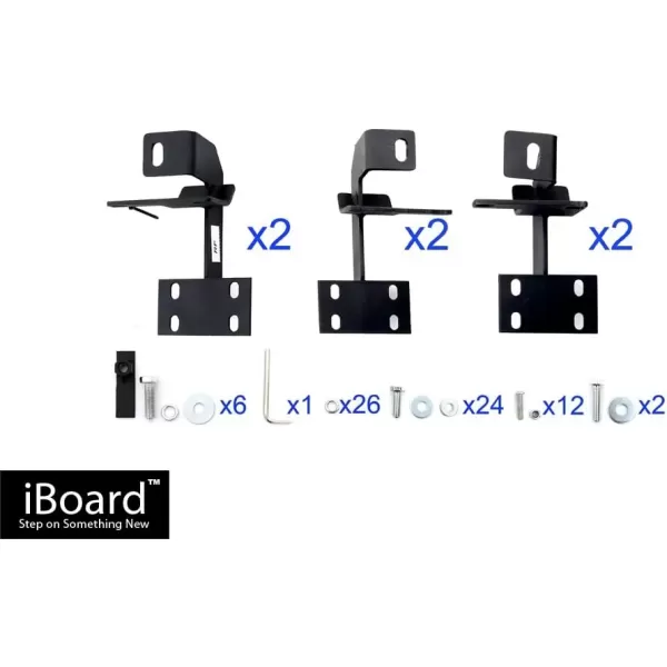 imageAPS Running Boards 6 inches Matte Black Compatible with Jeep Wrangler JK 20072018 4Door Factory sidesteps or Rock Rails Have to be Removed Side Steps Side BarsAluminum Silver