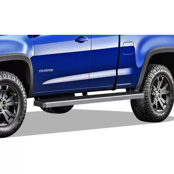 imageAPS Running Boards Nerf Bars Side Steps Step Bars Compatible with Chevy Colorado GMC Canyon 20152025 Crew Cab 6ft Bed Silver 6 inches Wheel to WheelAluminum Silver