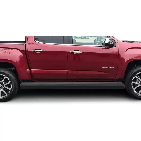imageAPS Running Boards Nerf Bars Side Steps Step Bars Compatible with Chevy Colorado GMC Canyon 20152025 Crew Cab 6ft Bed Silver 6 inches Wheel to WheelAluminum Black