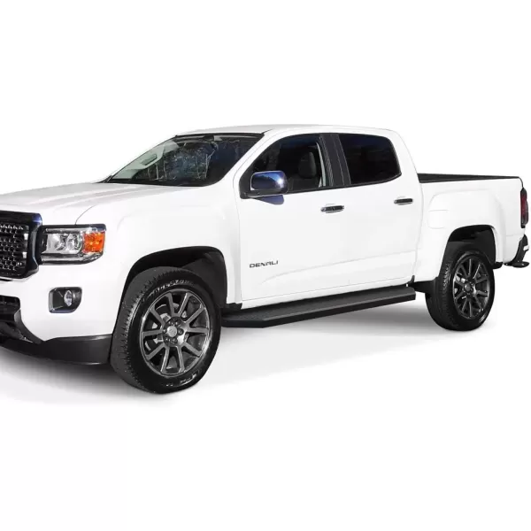 imageAPS Running Boards Nerf Bars Side Steps Step Bars Compatible with Chevy Colorado GMC Canyon 20152025 Crew Cab 6ft Bed Silver 6 inches Wheel to WheelBlack